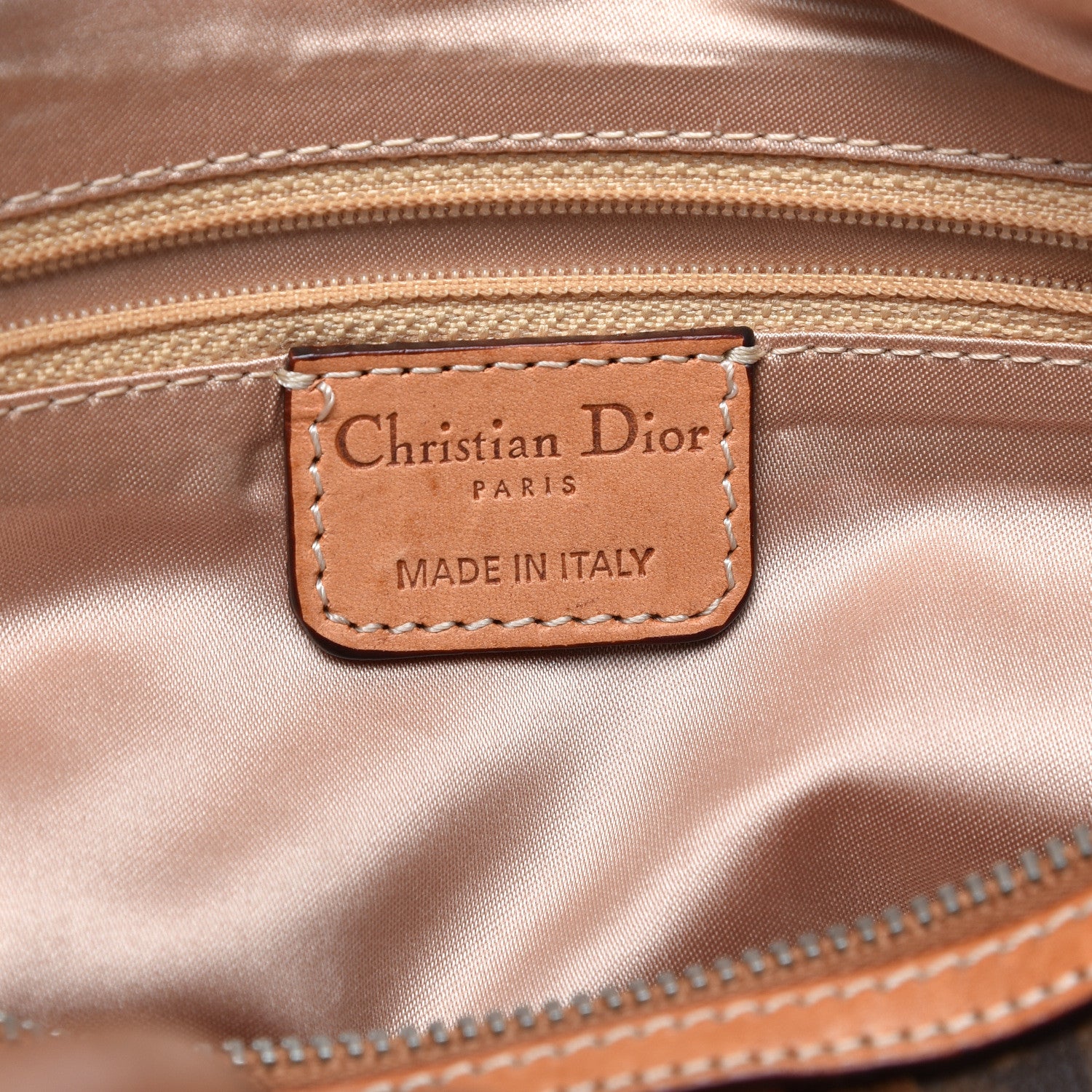 Christian Dior Monogram Trotter Romantique Boston Bag Brown 7 of 9