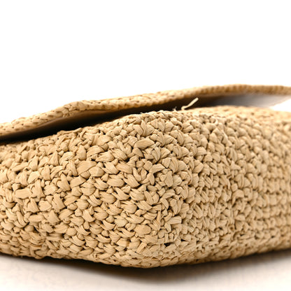 Saint Laurent Raffia Monogram Medium Jamie Natural Avorio 7 of 10