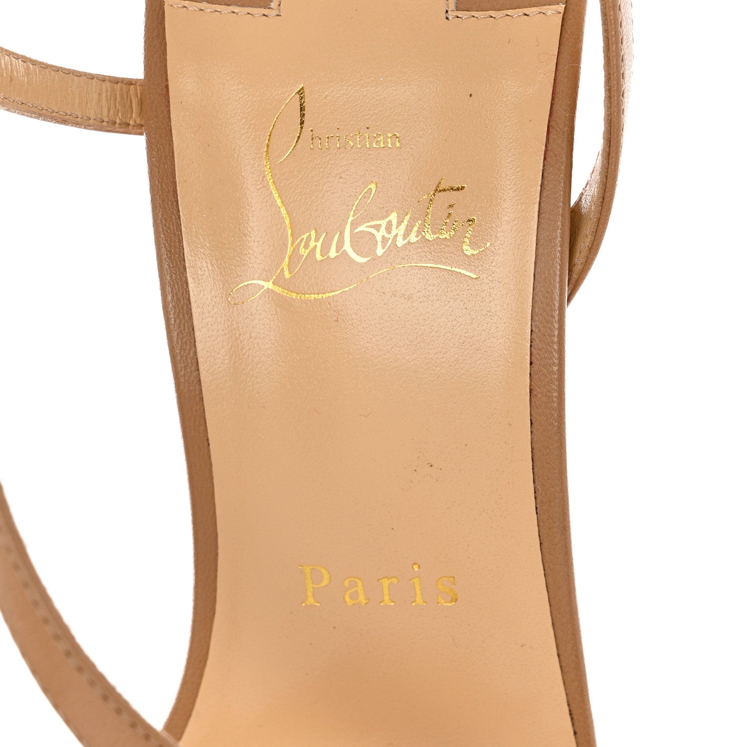 Christian Louboutin Nappa Rosalie 100 Sandals 41 Beige 6 of 7