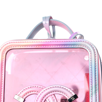 Chanel PVC Patent Calfskin Patent Lambskin Vertical Vanity Case Pink 13 of 15