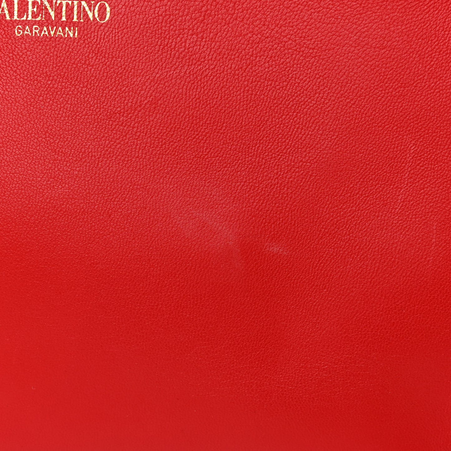 Grained Calfskin Butterfly Embossed Medium VLogo Escape Shopper Bag Red Black