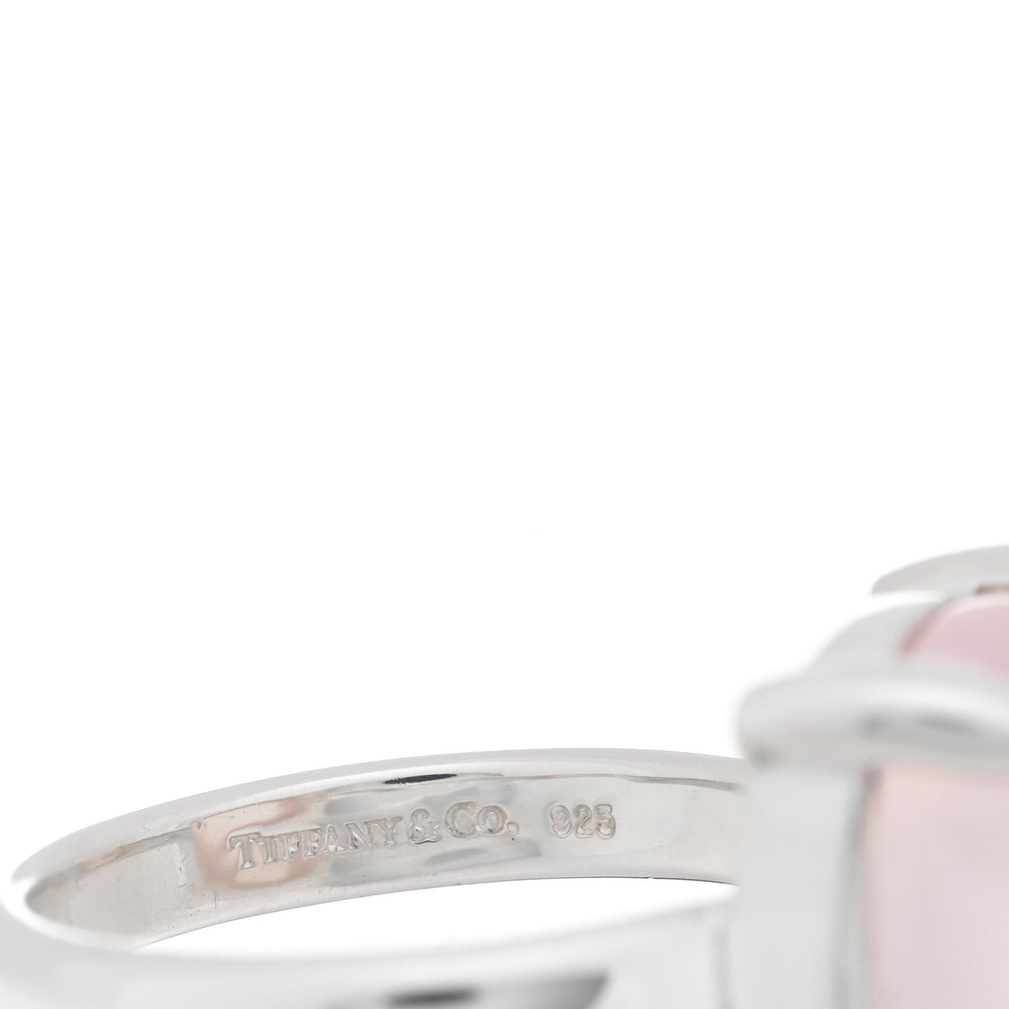 Sterling Silver Rose Quartz 12mm Paloma's Sugar Stacks Ring 51 5.75