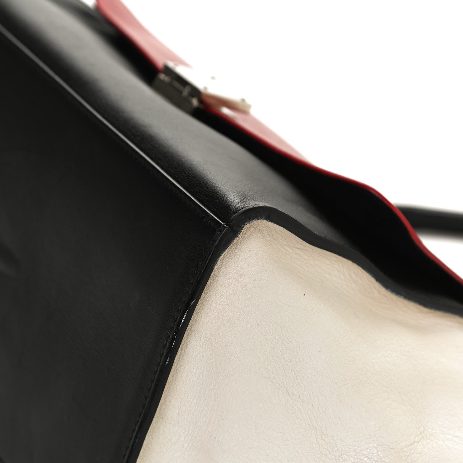 Celine Smooth Calfskin Medium Tri-Color Trapeze Poppy 12 of 15