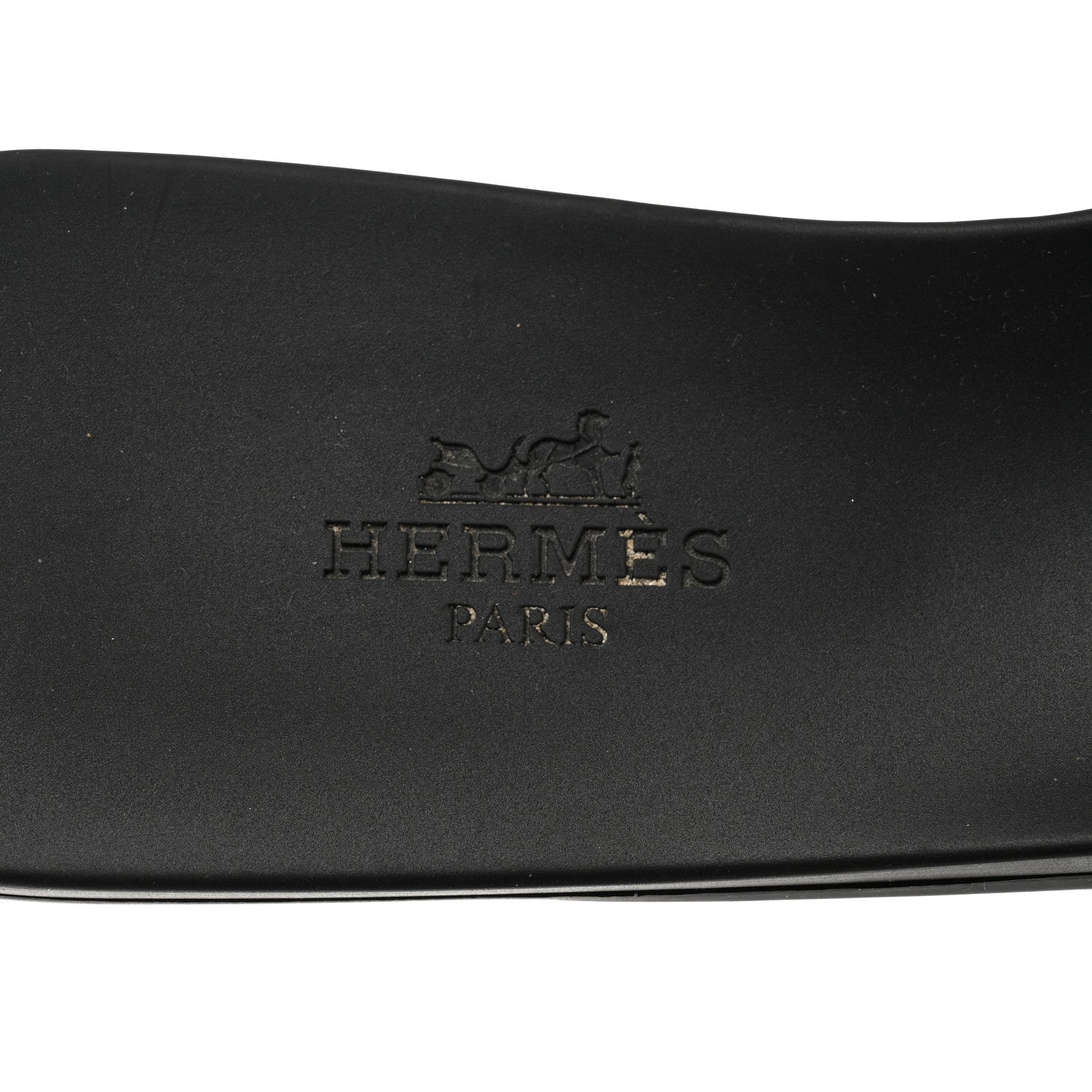 Hermes Rubber Aloha Sandals 36 Black 6 of 9