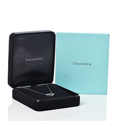 Tiffany Platinum Diamond Small Heart Pendant Necklace 8 of 8