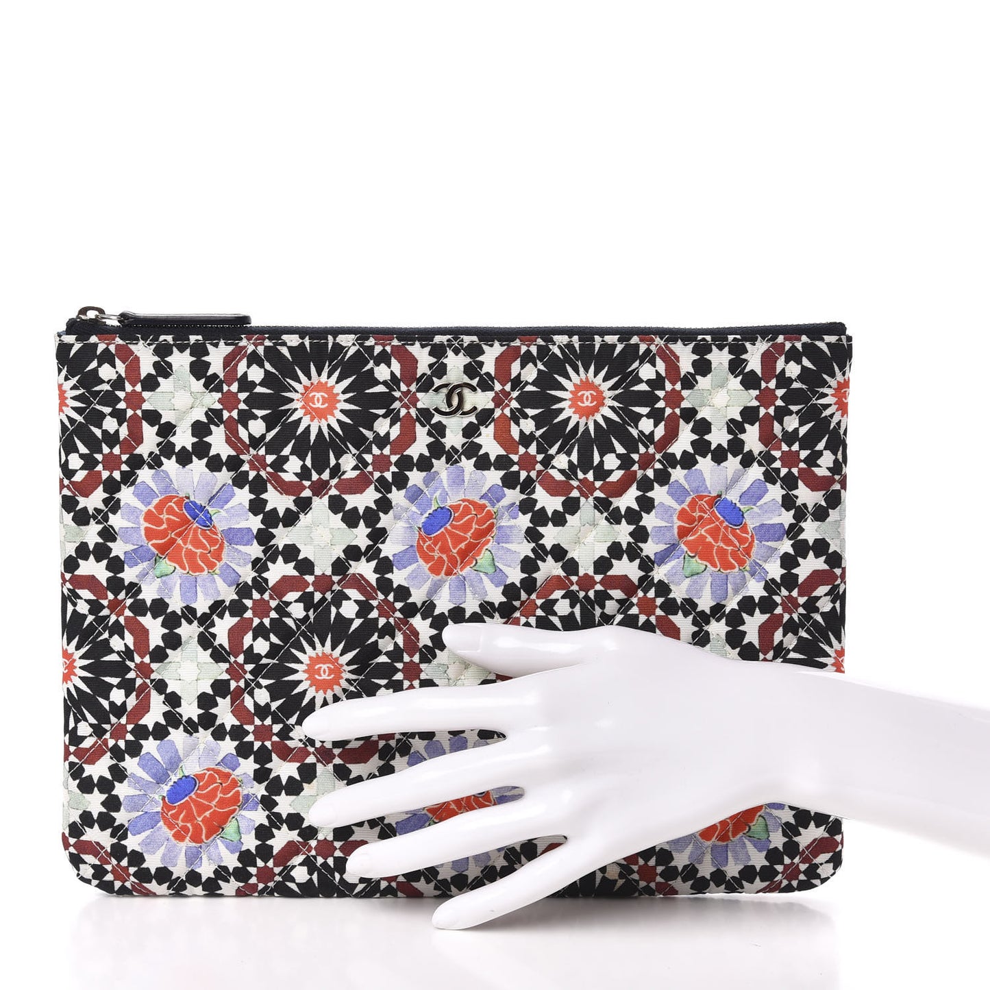 Coated Canvas Paris Dubai Medium Cosmetic Case Multicolor