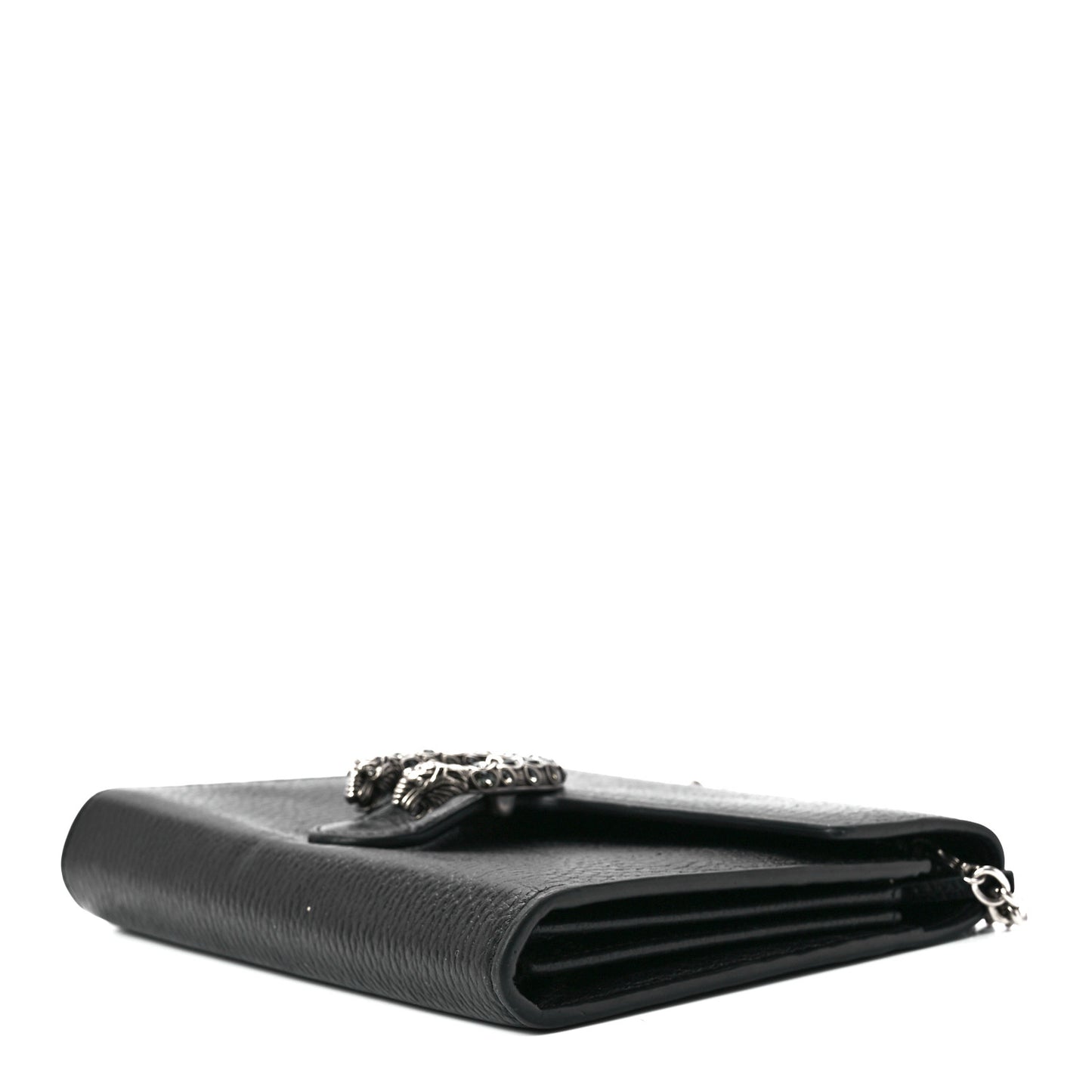 Calfskin Mini Dionysus Chain Wallet Black
