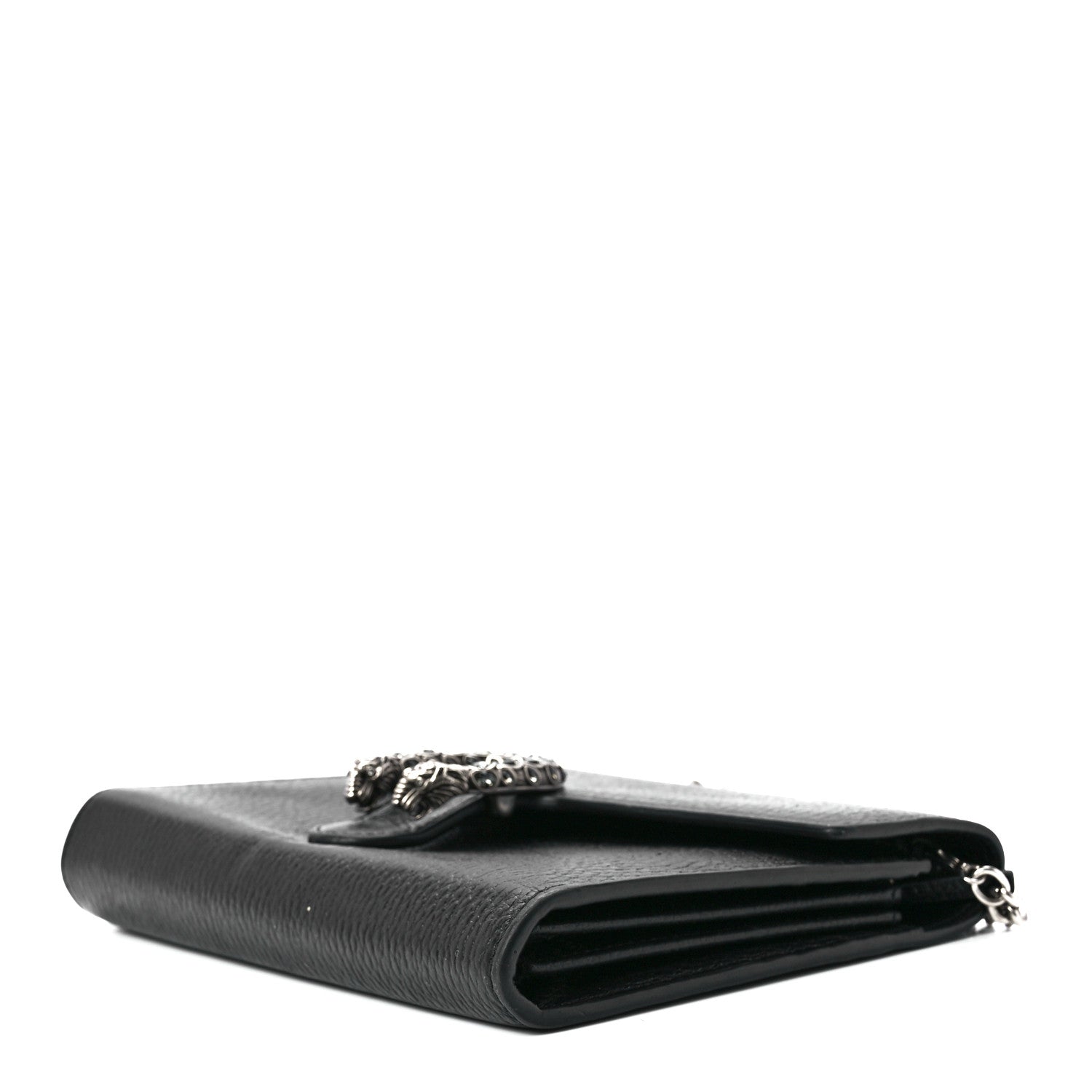 Gucci Calfskin Mini Dionysus Chain Wallet Black 10 of 12