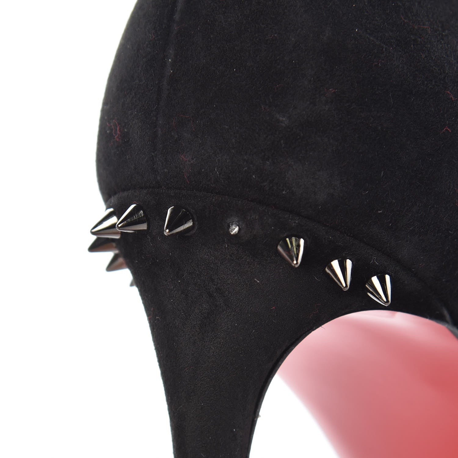 Christian Louboutin Suede Studded Anjalina 85 Pumps 37 Black 16 of 16
