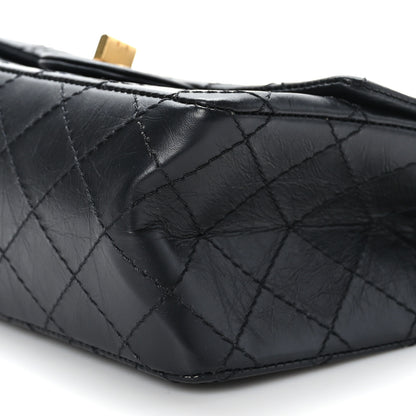 Chanel Aged Calfskin Quilted 2.55 Reissue Mini Flap Black 9 of 10