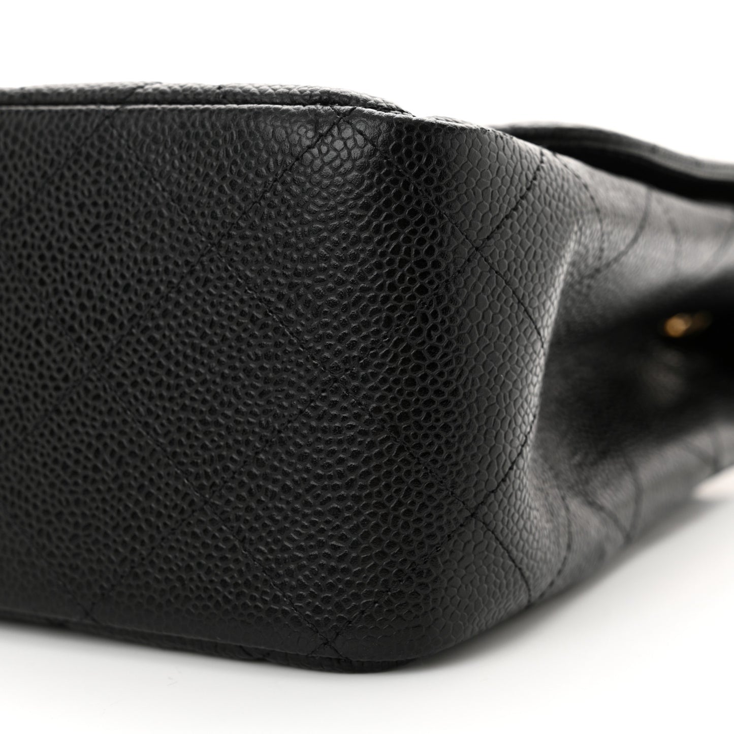 Caviar Quilted Jumbo Single Flap Black