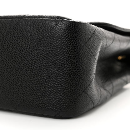 Chanel Caviar Quilted Jumbo Single Flap Black 10 of 10