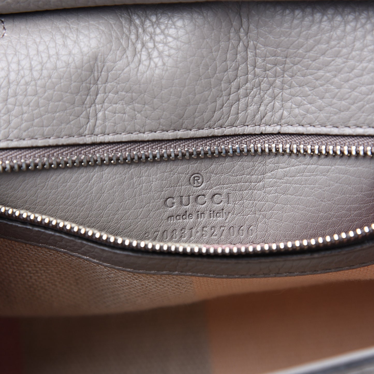 Cellarius Calfskin Small Bamboo Daily Top Handle Bag Storm Grey