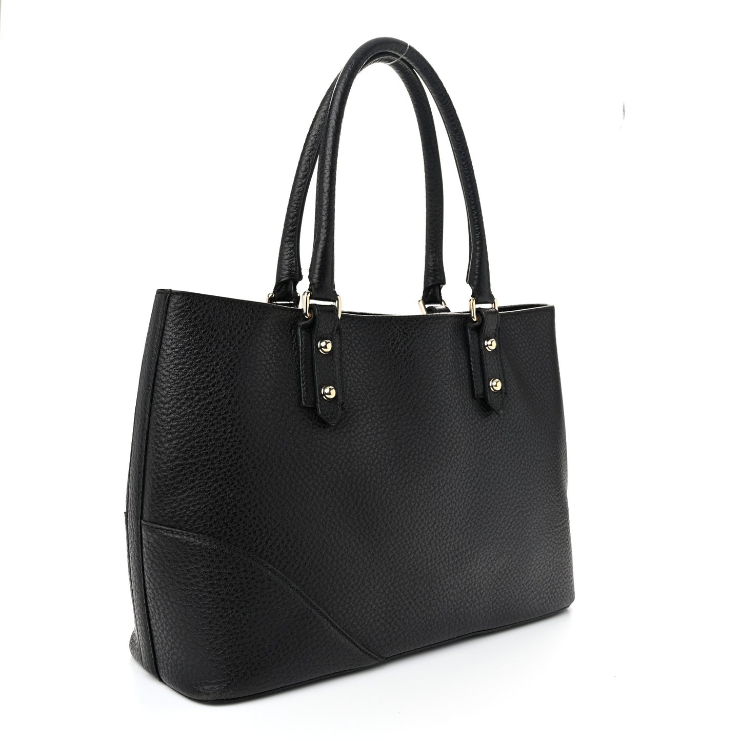 Calfskin Medium Hasler Tote Black