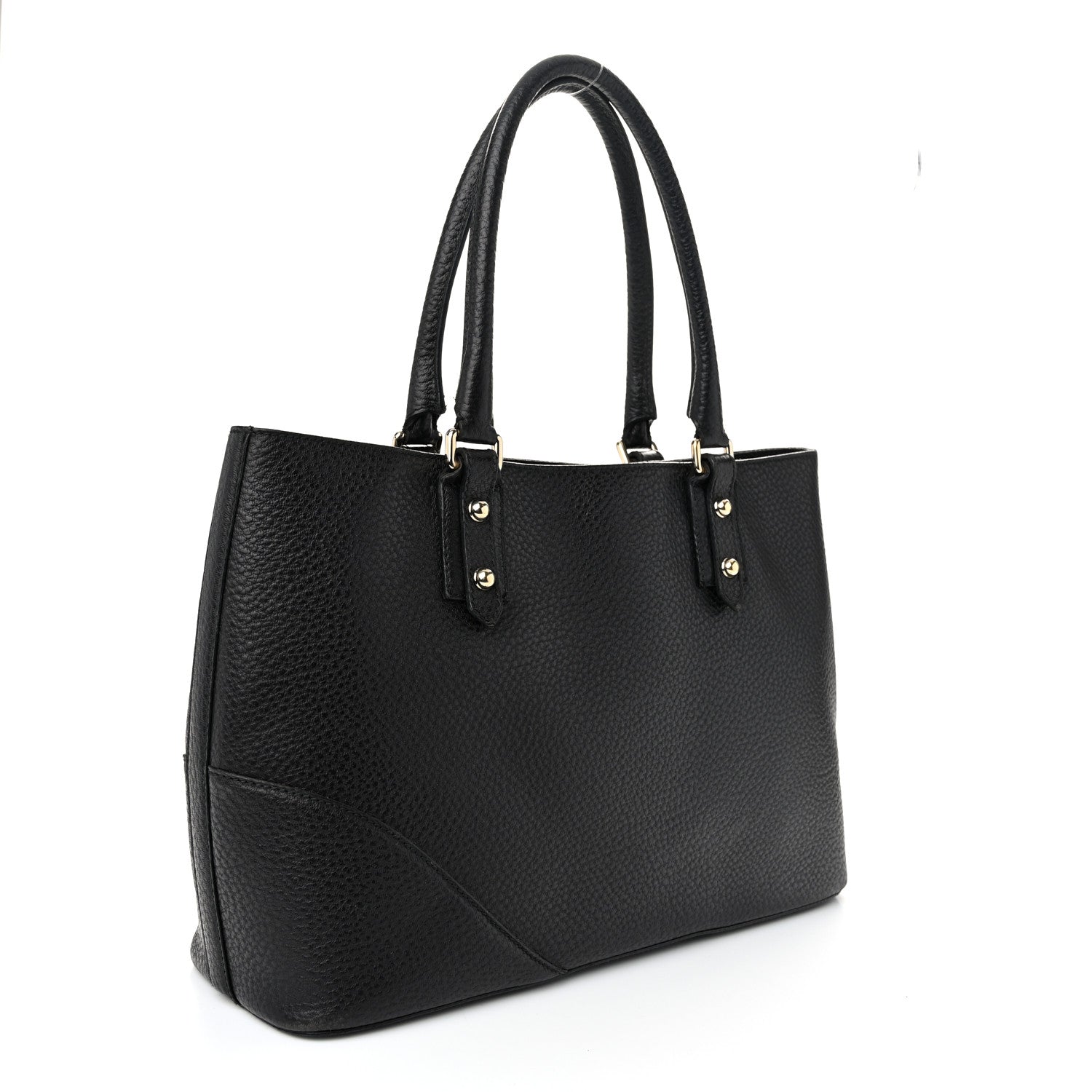 Gucci Calfskin Medium Hasler Tote Black 3 of 10