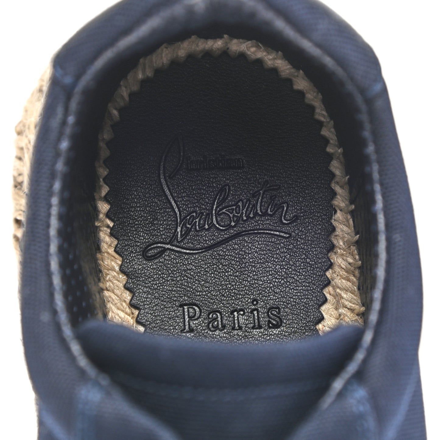 Toile Calfskin Espasneak Flat Sneaker 38 Obscur