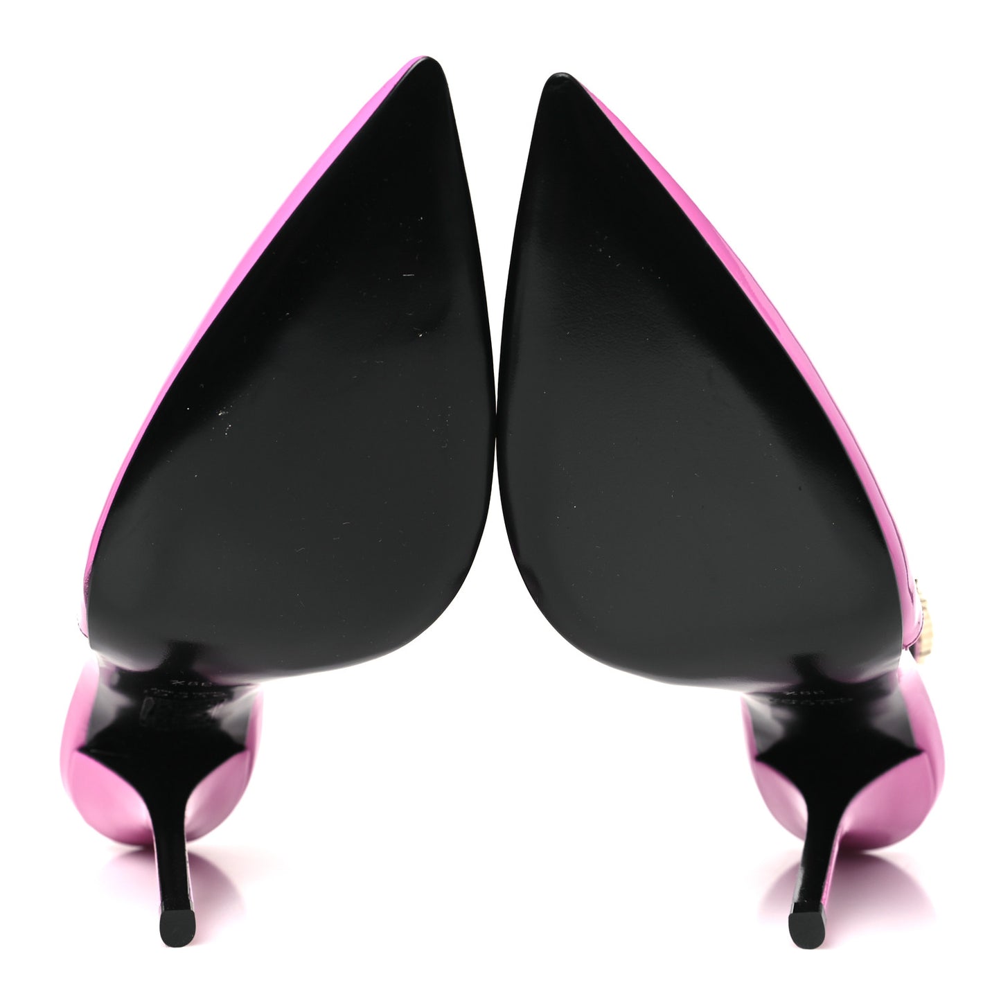 Vernice Crystal Nappa Charlotte Signoria 105 Slingback Pumps 39.5 Libre Pink