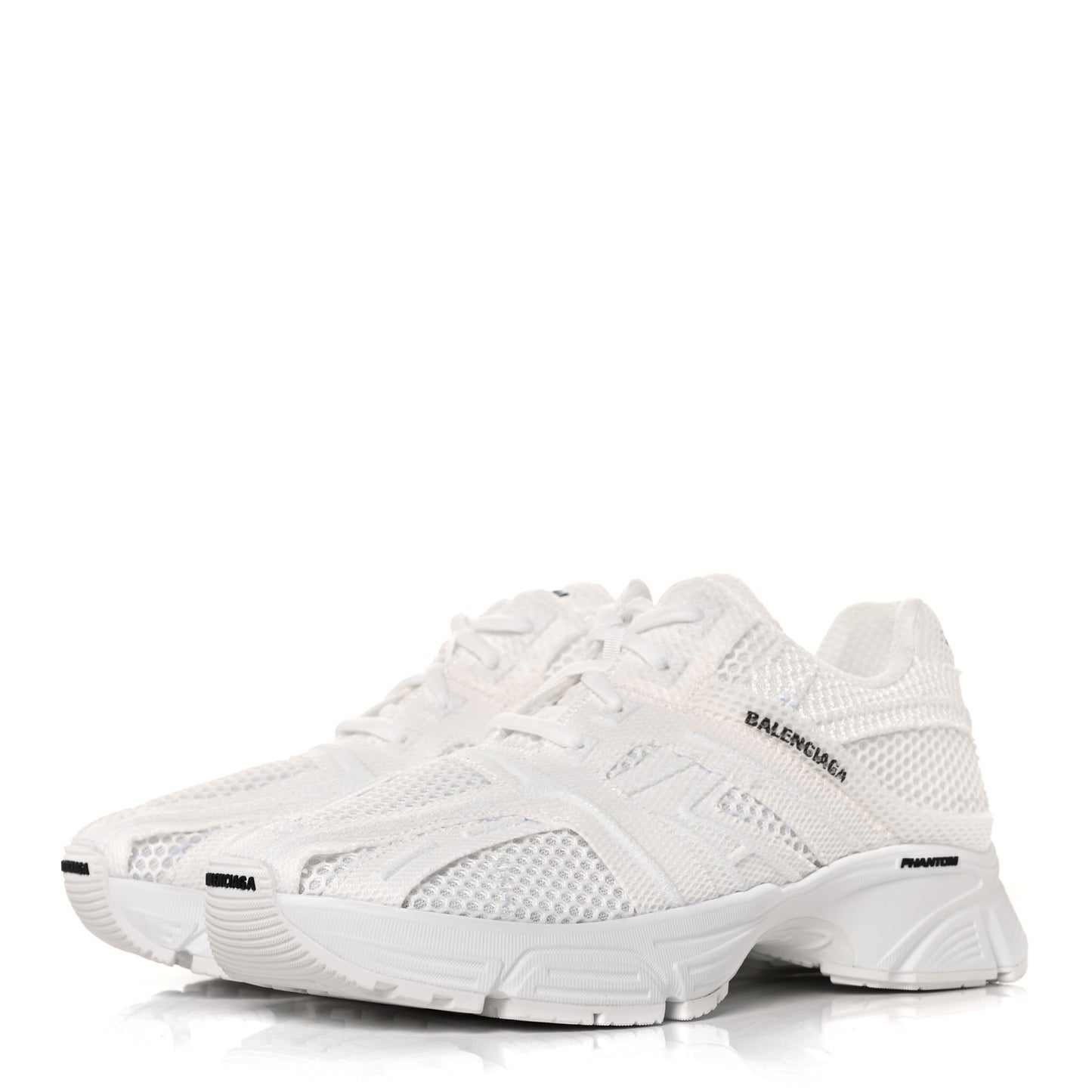 Fabric Mesh Womens Phantom Sneakers 38 White