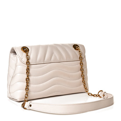Louis Vuitton Calfskin LV New Wave Chain Bag Ivory 3 of 12