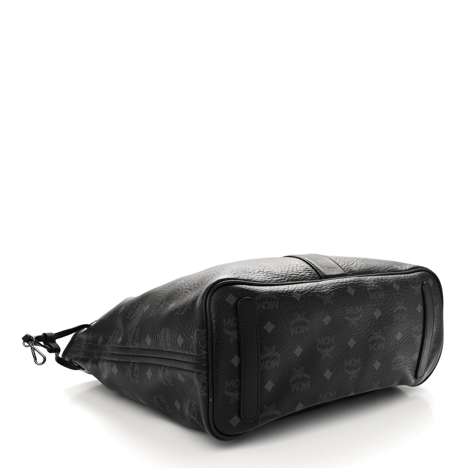 MCM Visetos Liz Reversible Shopper Tote Black 7 of 17