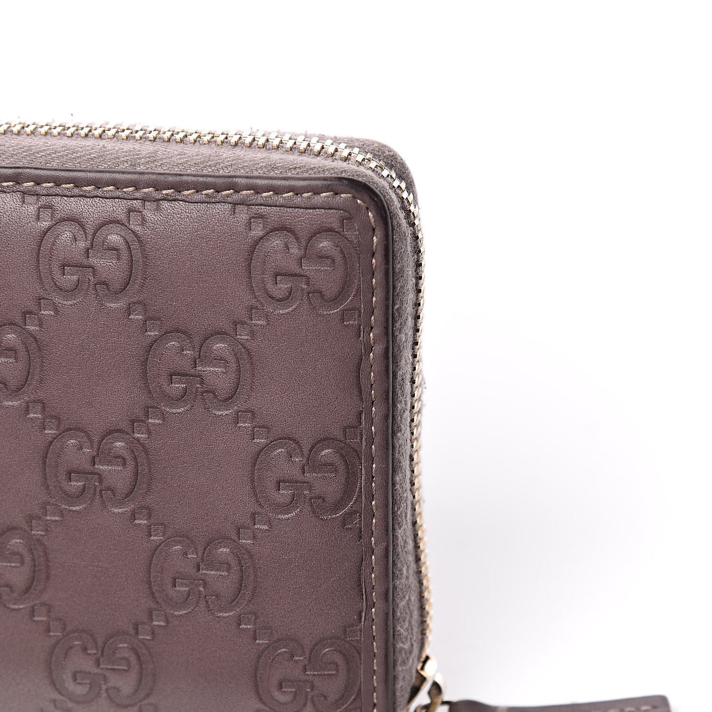 Guccissima Princy Zip Around Wallet Purple