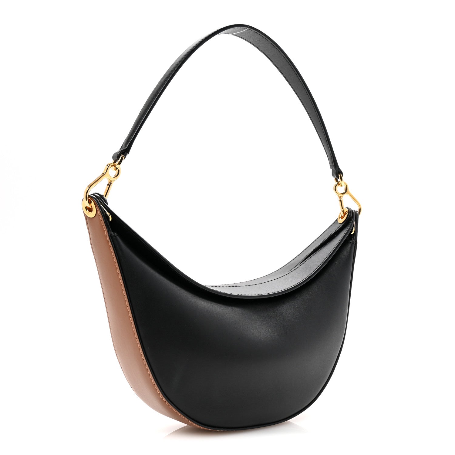 Loewe Satin Calfskin Small Anagram Luna Bag Black Pecan 3 of 9