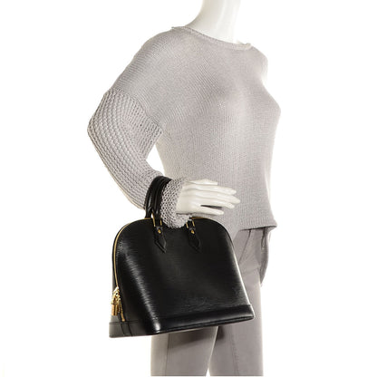 Louis Vuitton Epi Alma PM Black 2 of 7