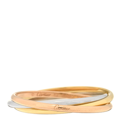 Cartier 18K Pink Yellow White Gold Extra Small Les Must De Cartier Trinity Ring 62 10 1 of 3