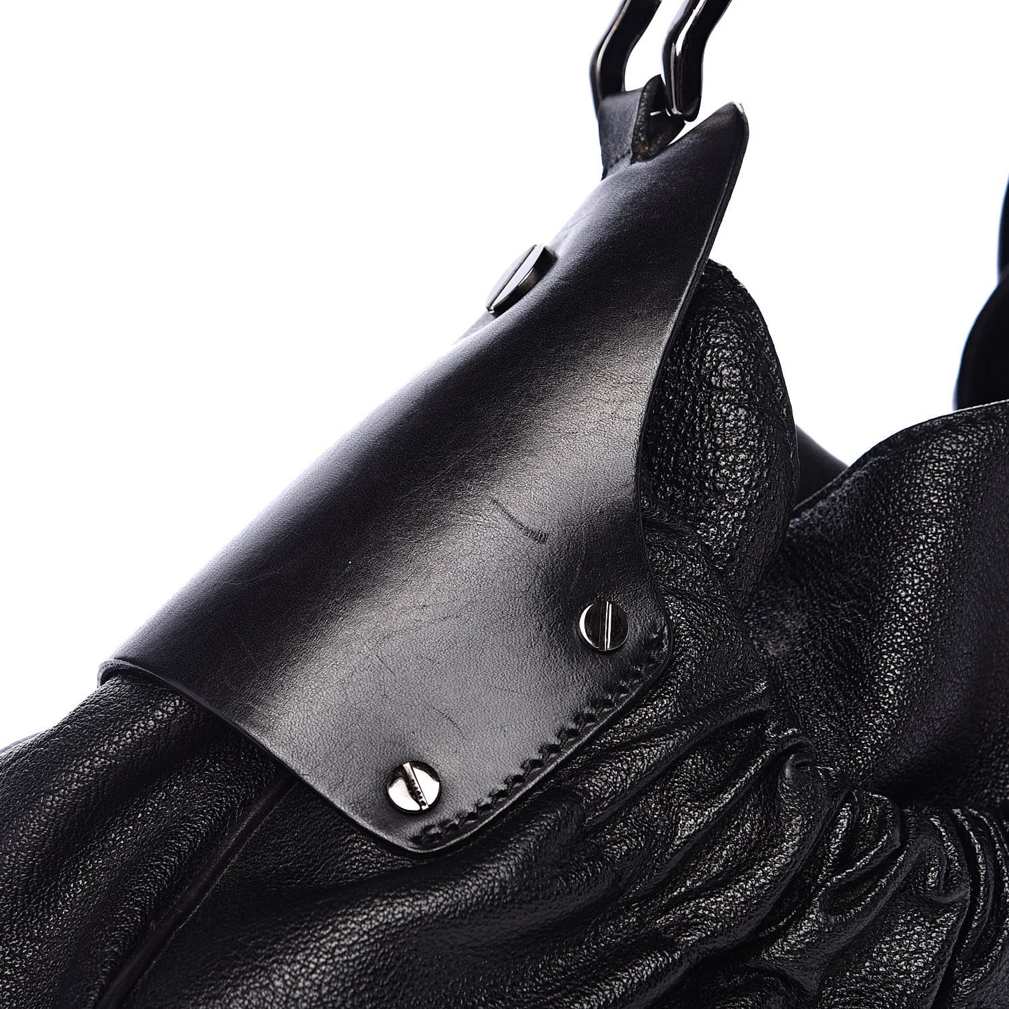 Calfskin Warrior Hobo Black