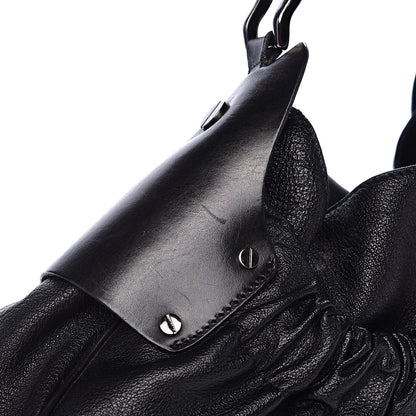 Burberry Calfskin Warrior Hobo Black 15 of 16
