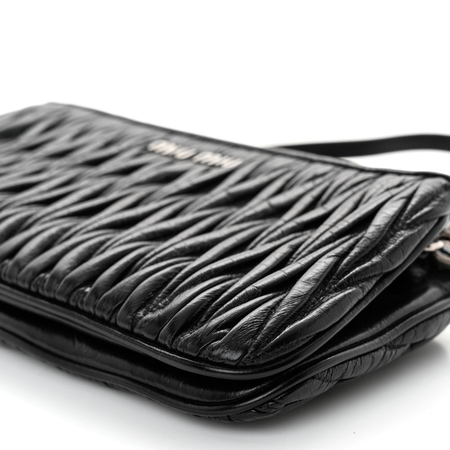 Miu Miu Vitello Lux Matelasse Crossbody Bag Black 10 of 10