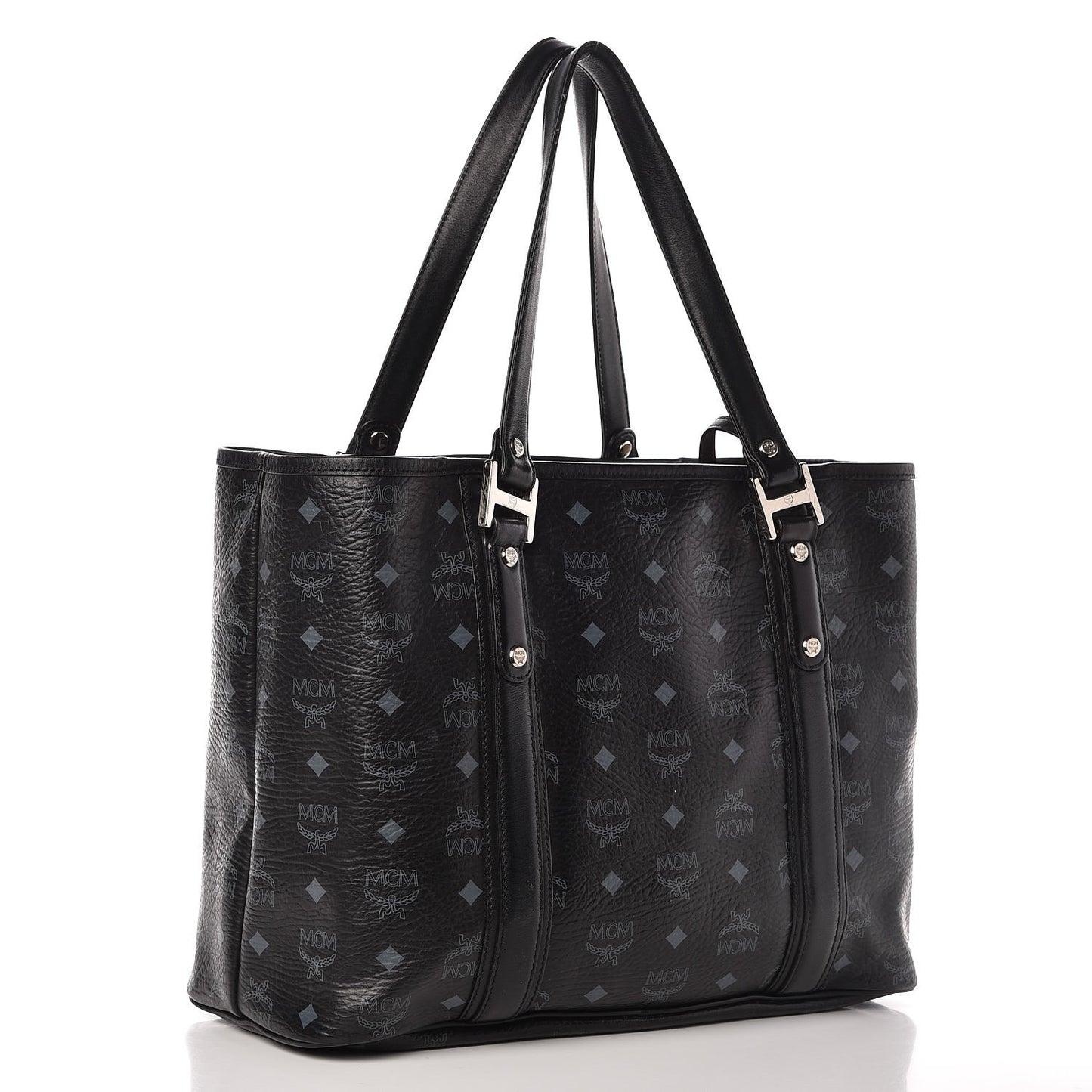 Visetos Shopping Tote Cognac Black