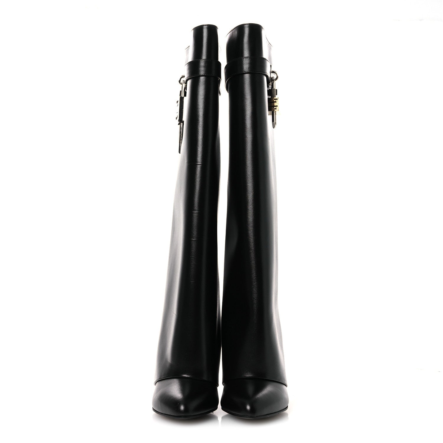 Givenchy Calfskin Shark Lock Pant Boots 37.5 Black 1914987