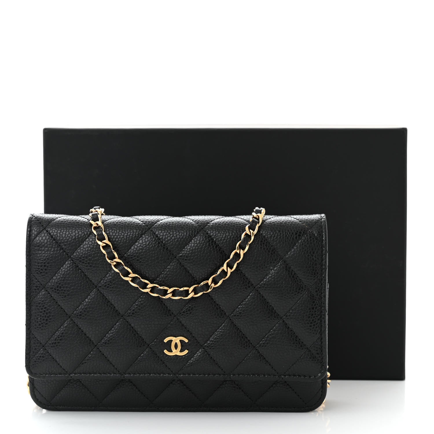 Chanel Caviar Quilted Wallet on Chain WOC Black 12 of 12