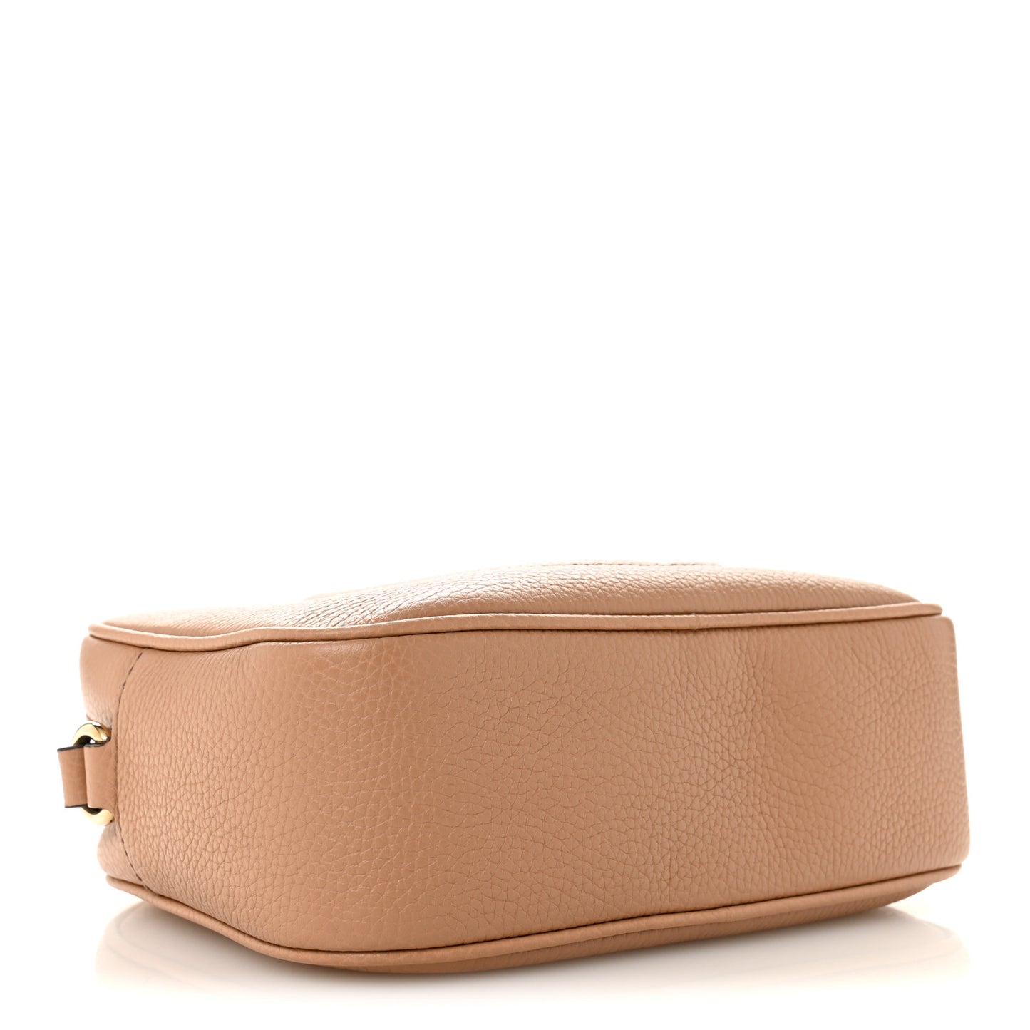 Pebbled Calfskin Small Soho Disco Bag Rose Beige