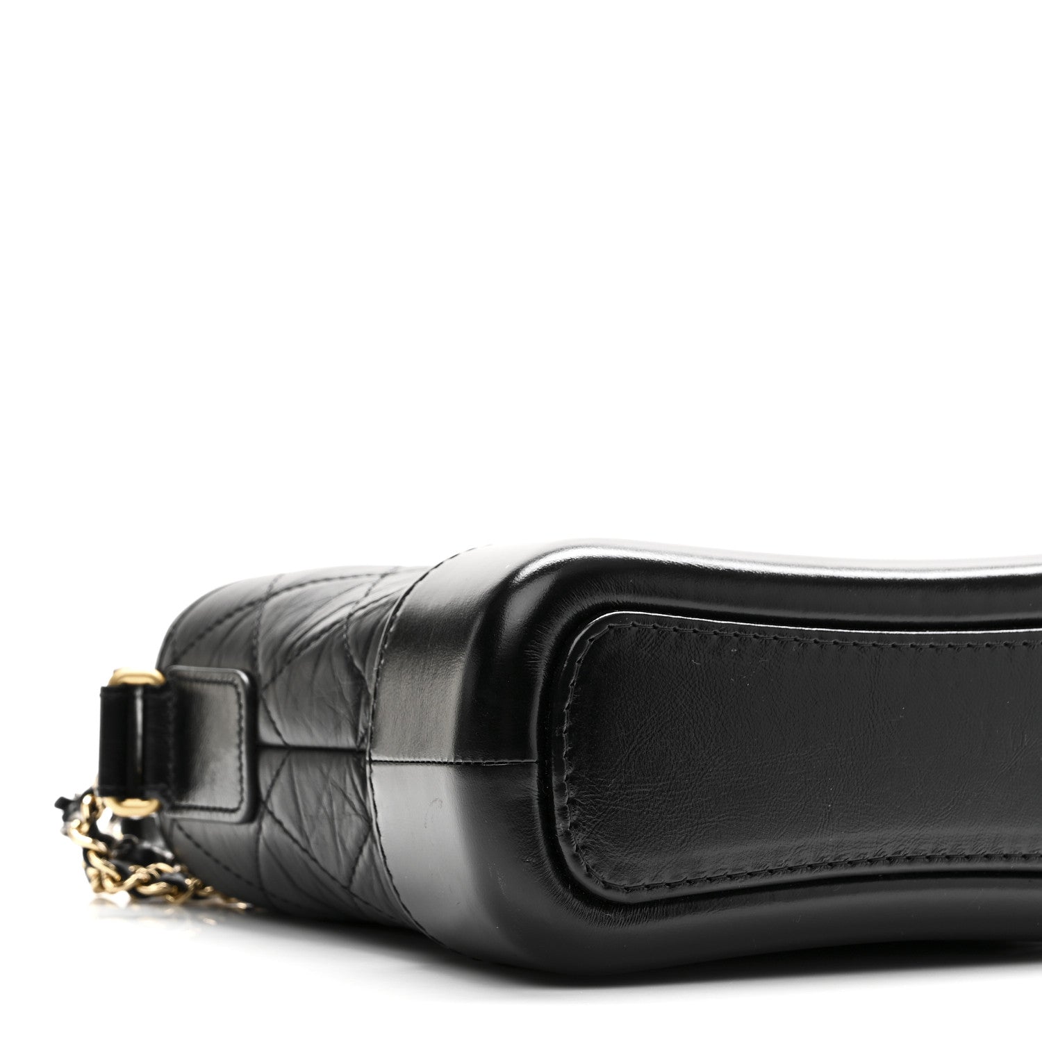 Chanel Aged Calfskin Quilted Small Gabrielle Hobo Black 9 of 10