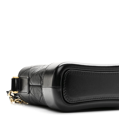 Chanel Aged Calfskin Quilted Small Gabrielle Hobo Black 9 of 10