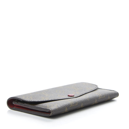 Louis Vuitton Monogram Emilie Wallet Red 4 of 9