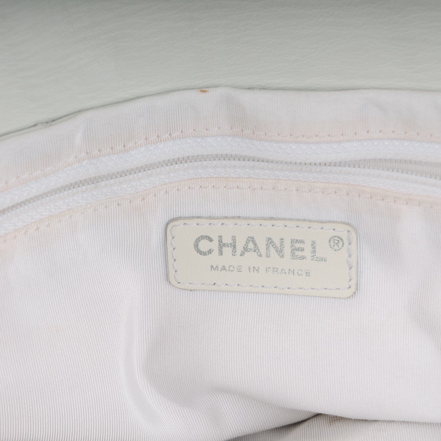 Chanel Patent Calfskin Stitched Shoulder To Shoulder Flap Hobo White 7 of 9