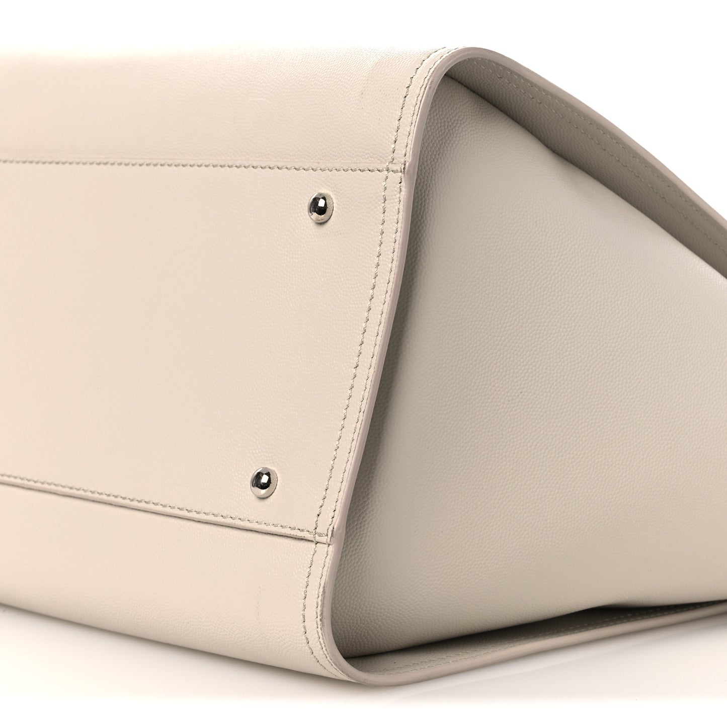 Caviar Medium Studded Deauville Tote Ivory