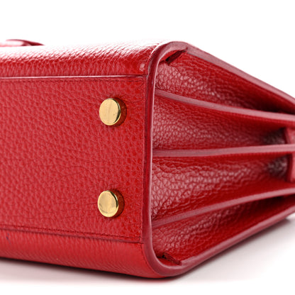 Saint Laurent Grained Calfskin Nano Sac De Jour Souple Lipstick Red 11 of 11