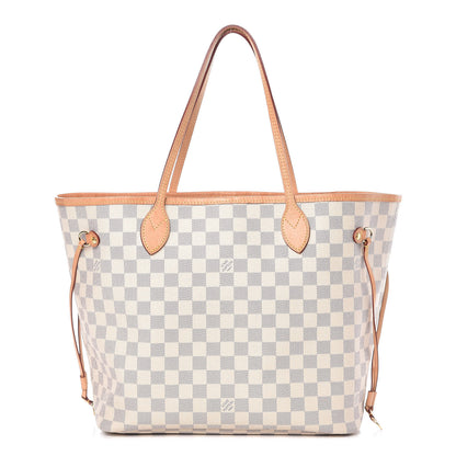 Louis Vuitton Damier Azur Neo Neverfull MM Rose Ballerine 3 of 24