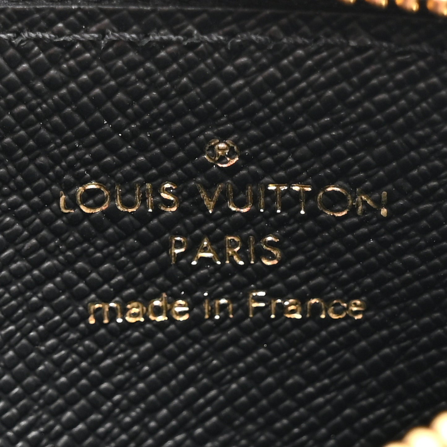 Reverse Monogram Zipped Romy Card Holder
