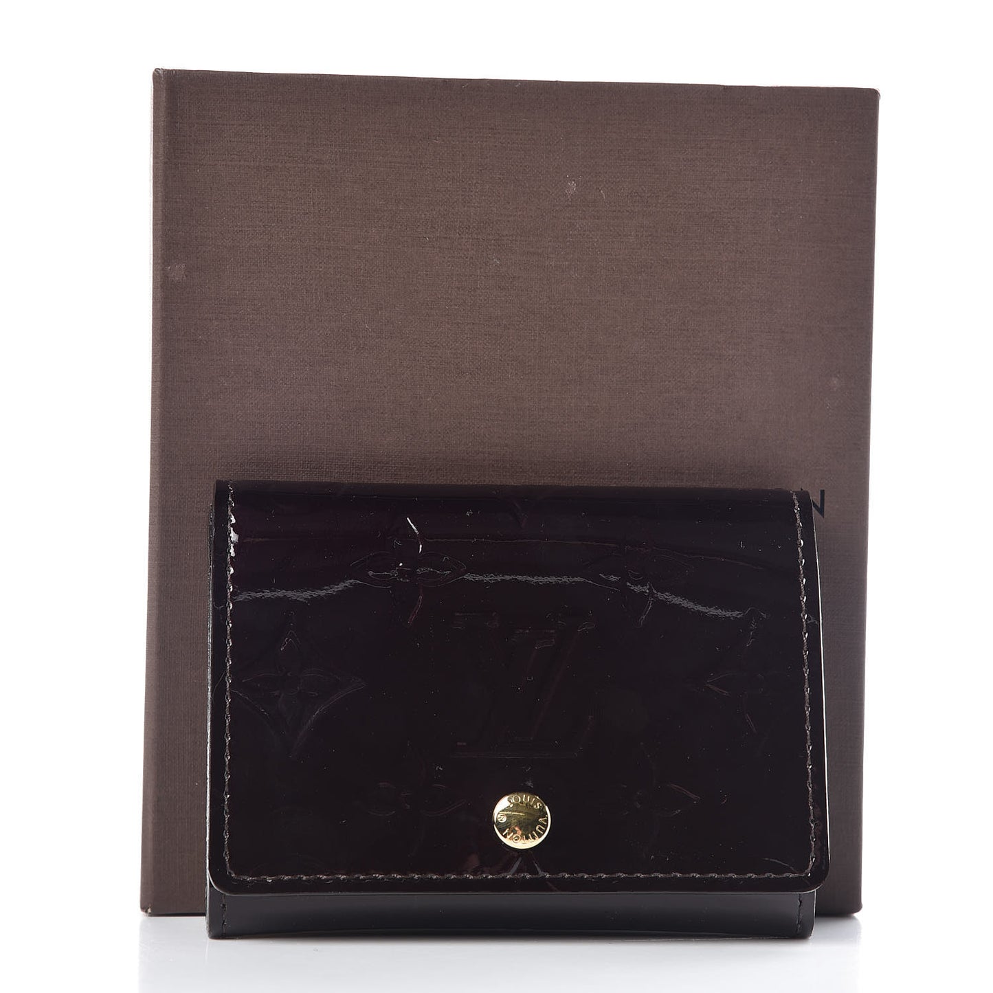 Vernis Business Card Holder Amarante