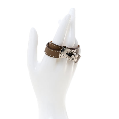 Hermes Swift Kelly Double Tour Bracelet T1 Etoupe 2 of 6