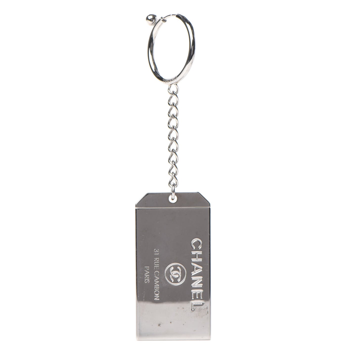 Metal Mirror Charm Silver