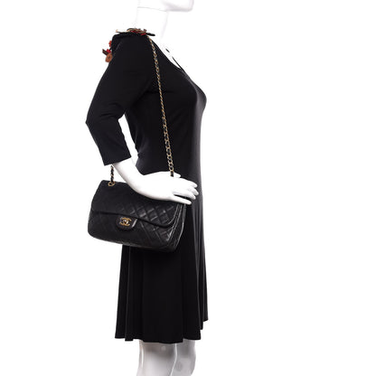 Chanel Lambskin Quilted Medium Cruise Charm Single Flap Black 2 of 16