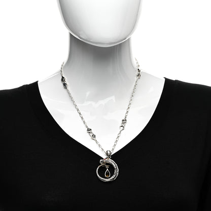 John Hardy Sterling Silver 18K Yellow Gold Citrine Ruby Legends Naga Pendant Necklace 2 of 4