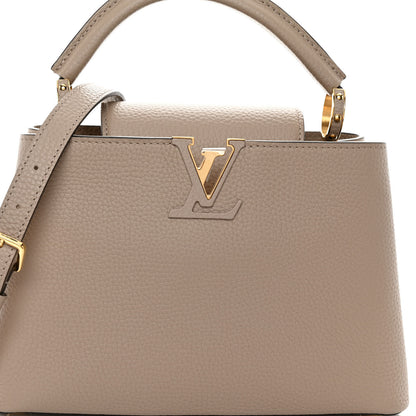 Louis Vuitton Taurillon Capucines BB Galet 7 of 9