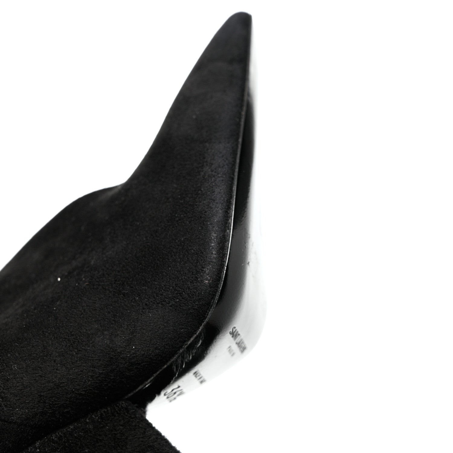 Saint Laurent Suede Niki 105 Thigh High Boots 36.5 Black 8 of 10